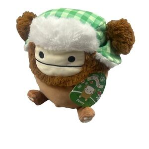 NWT BENNY Bigfoot Trapper Hat Christmas Holiday Squishmallow Plush Toy Gift Idea